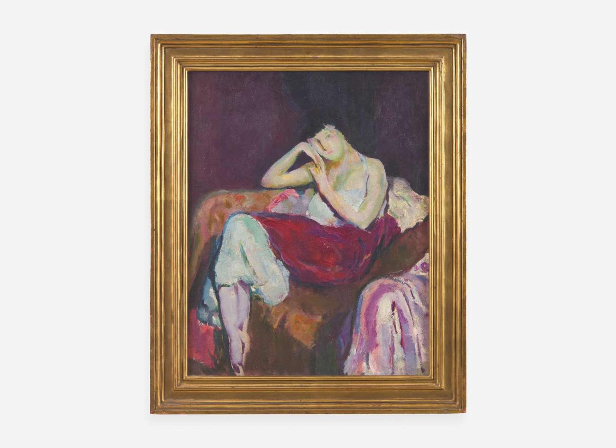 Arthur Beecher Carles (American, 1882-1952) - Portrait of Helen Seyffert (also known as Ballet Dancer)