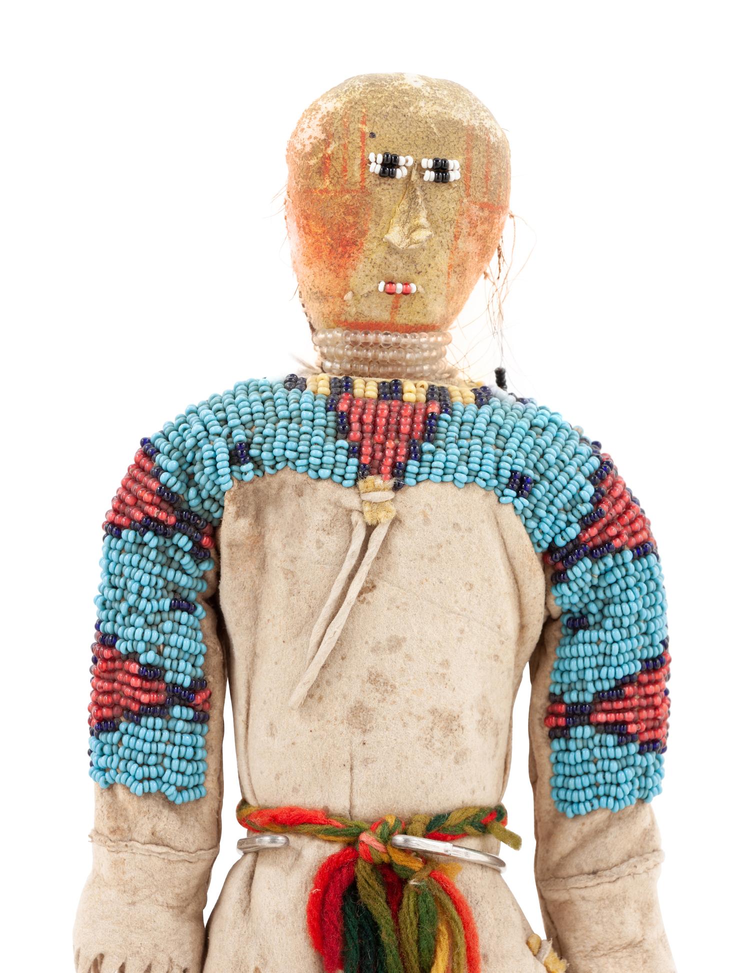 Sioux Beaded Hide Dolls
