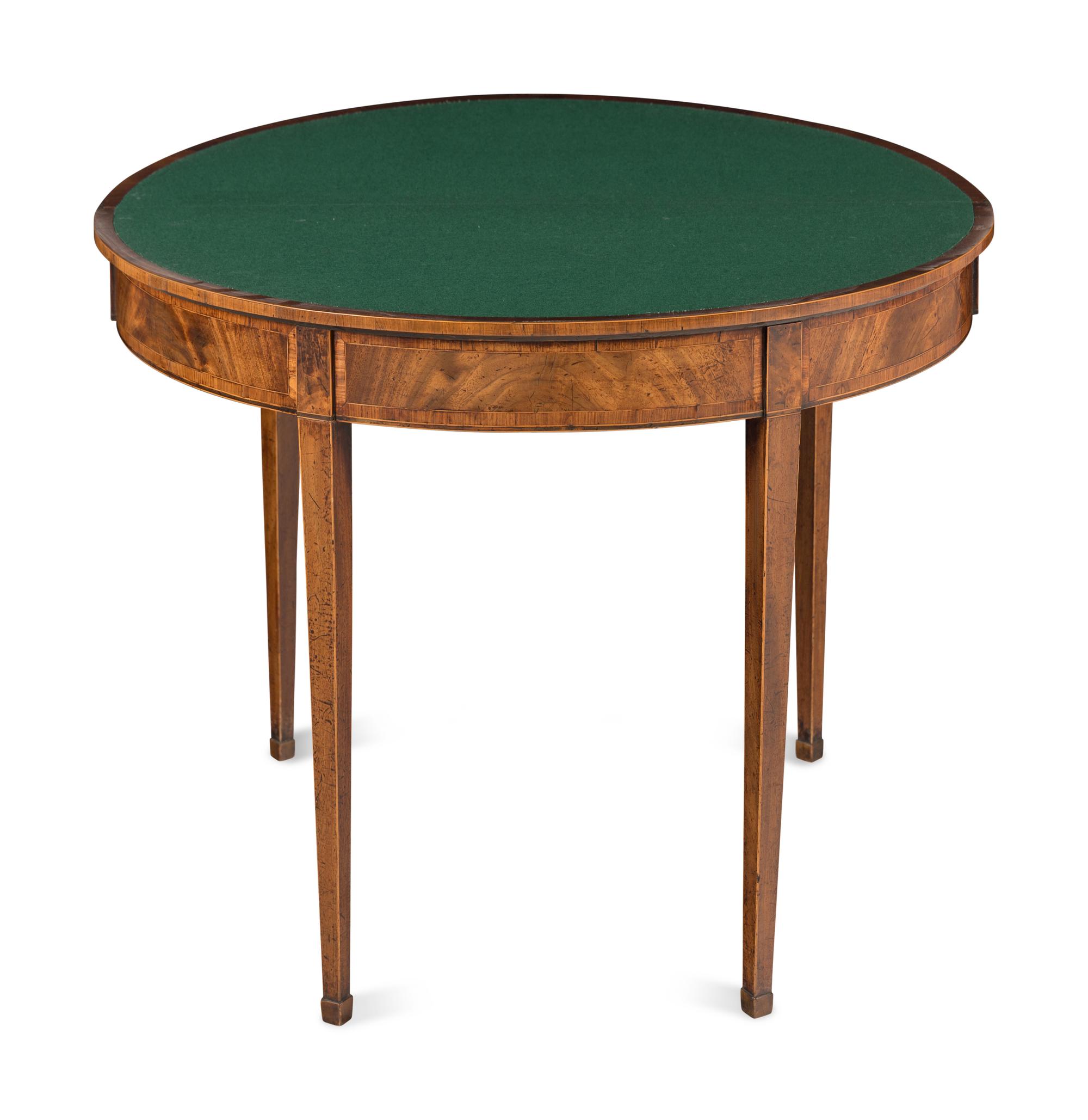 A George III Mahogany Flip-Top Games Table