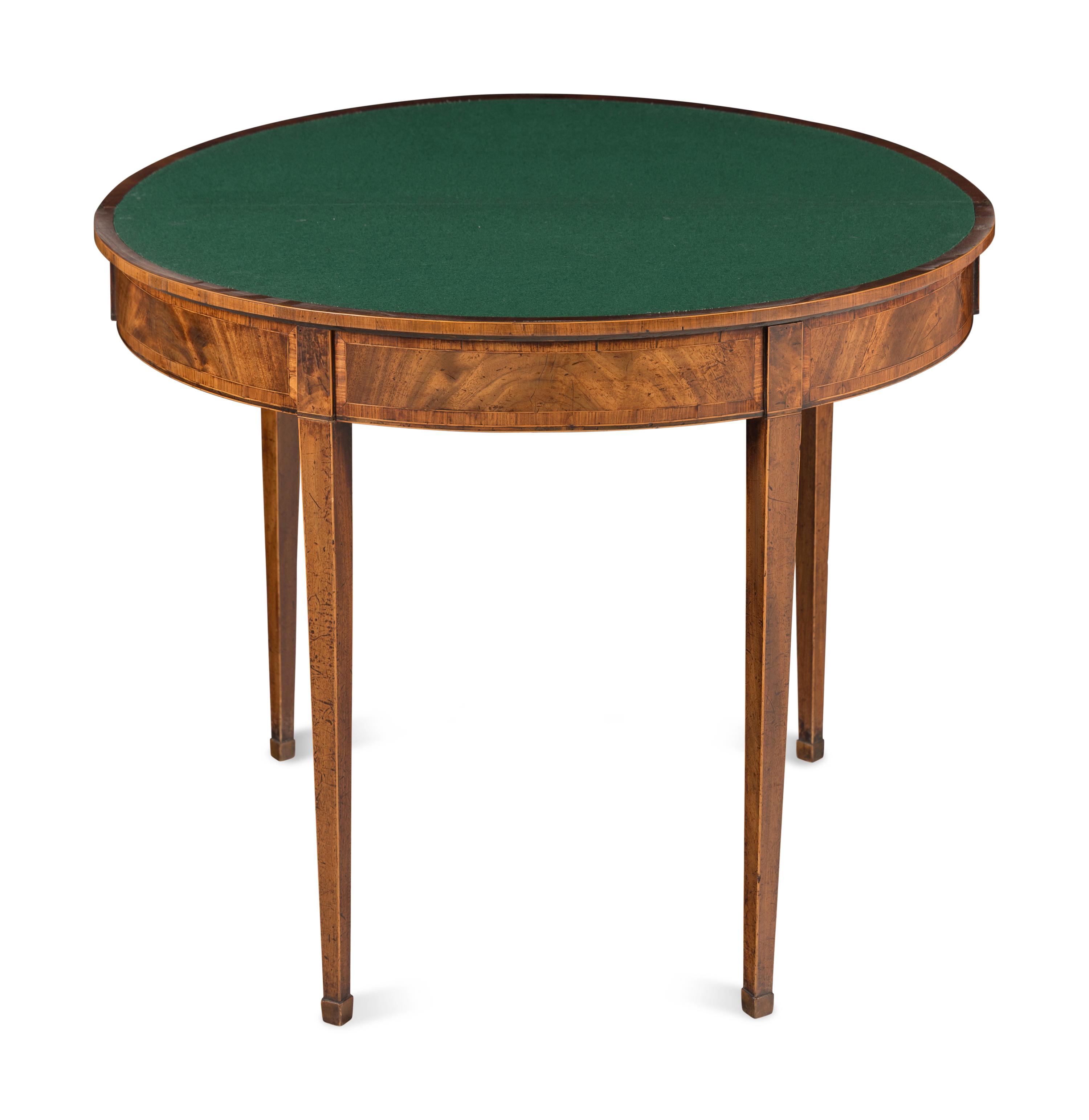 A George III Mahogany Flip-Top Games Table