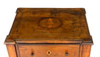 An Italian Walnut and Marquetry Commodino