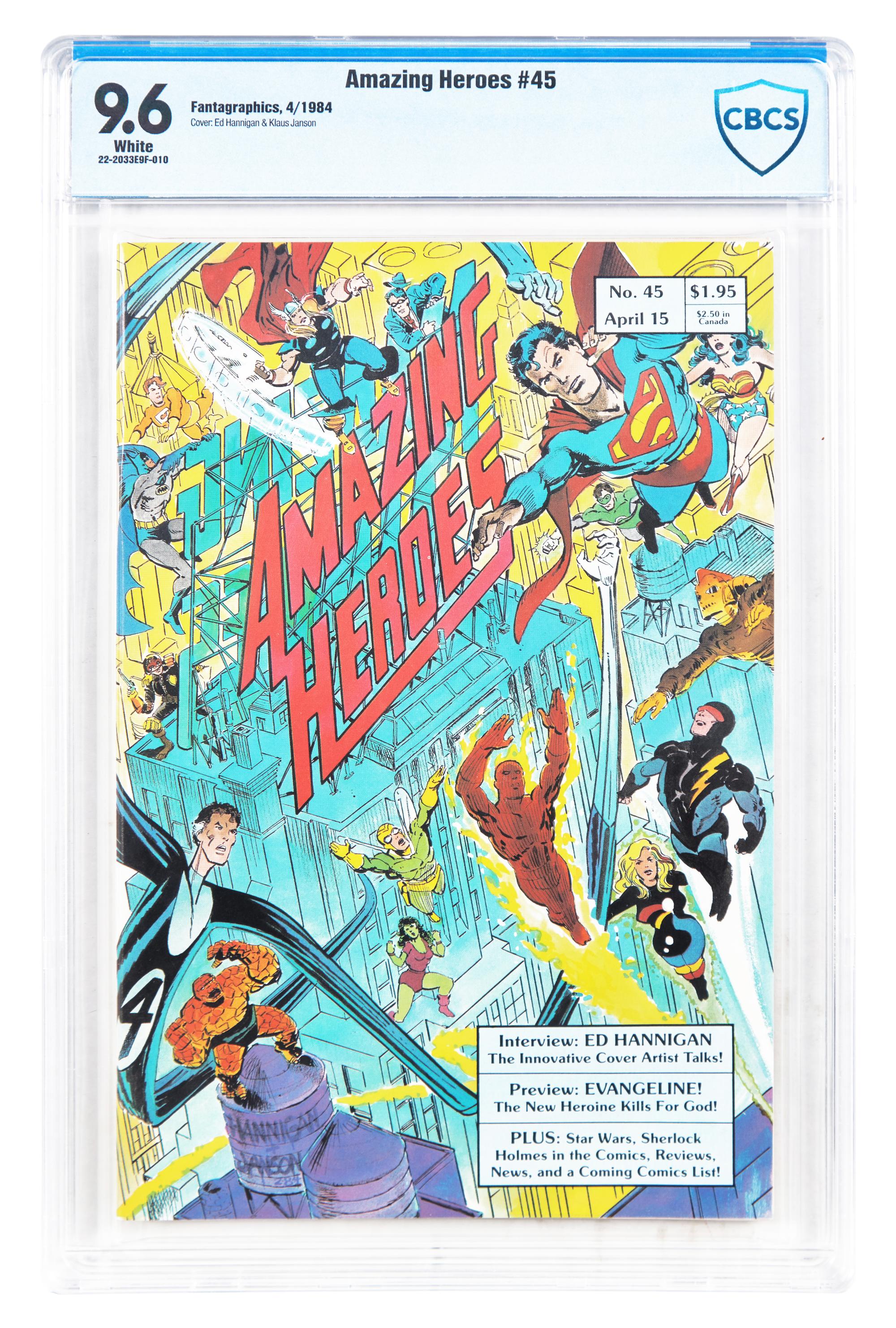 Hannigan, Ed, and Klaus Janson. Original Cover Illustration for "Amazing Heroes"