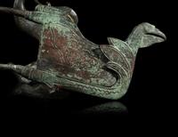 Four Chinese Bronze 'Crane' Articles