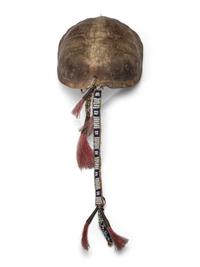 Western Great Lakes Turtle Shell, with Beaded Drop