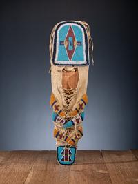 Apsáalooke [Crow] Beaded Hide Toy Cradle