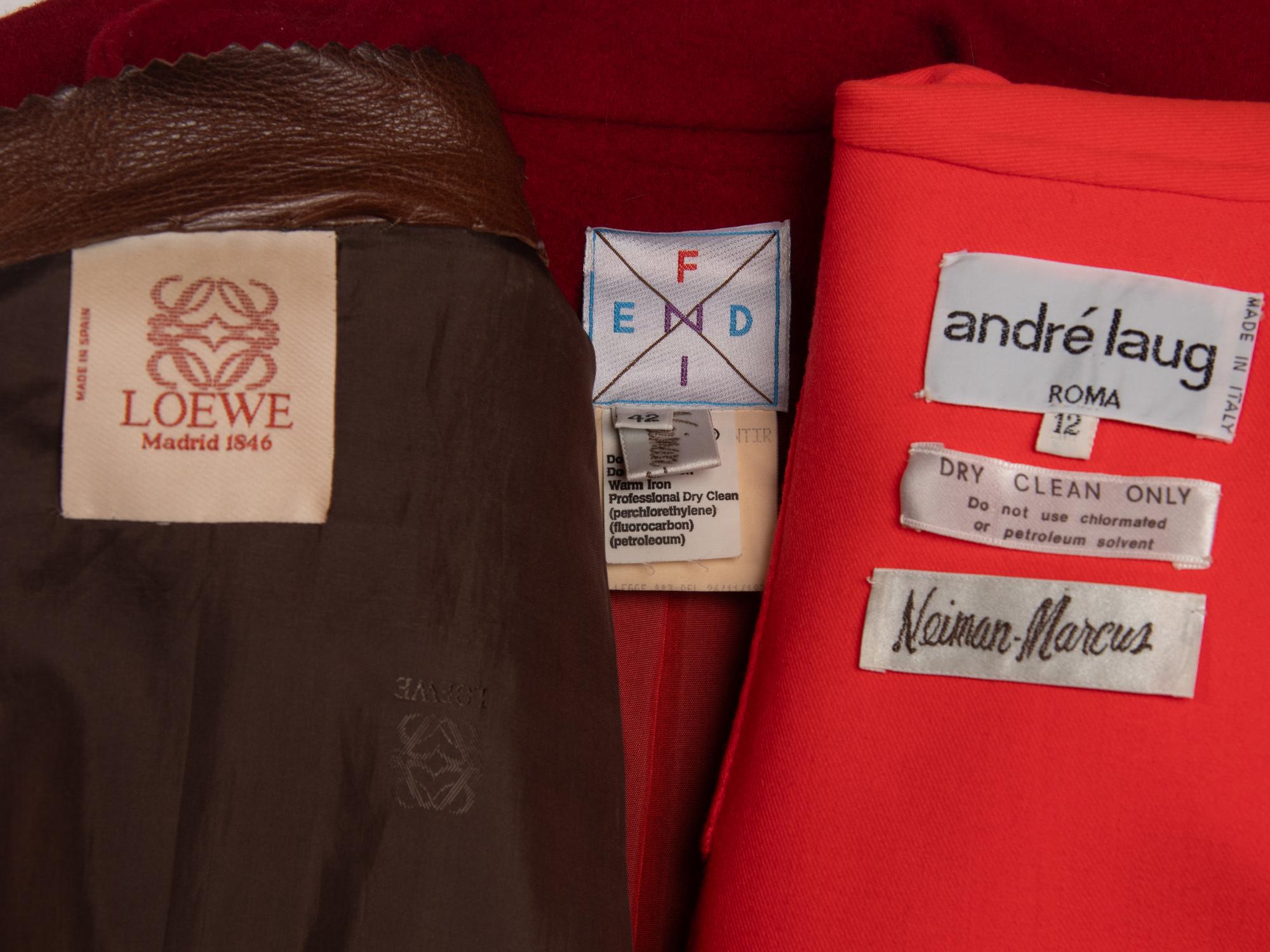 Three Designer Overcoats