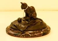 A Bronze Animalier Figure Height 4 1/2 inches.