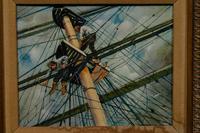 Man Aloft in the Rigging