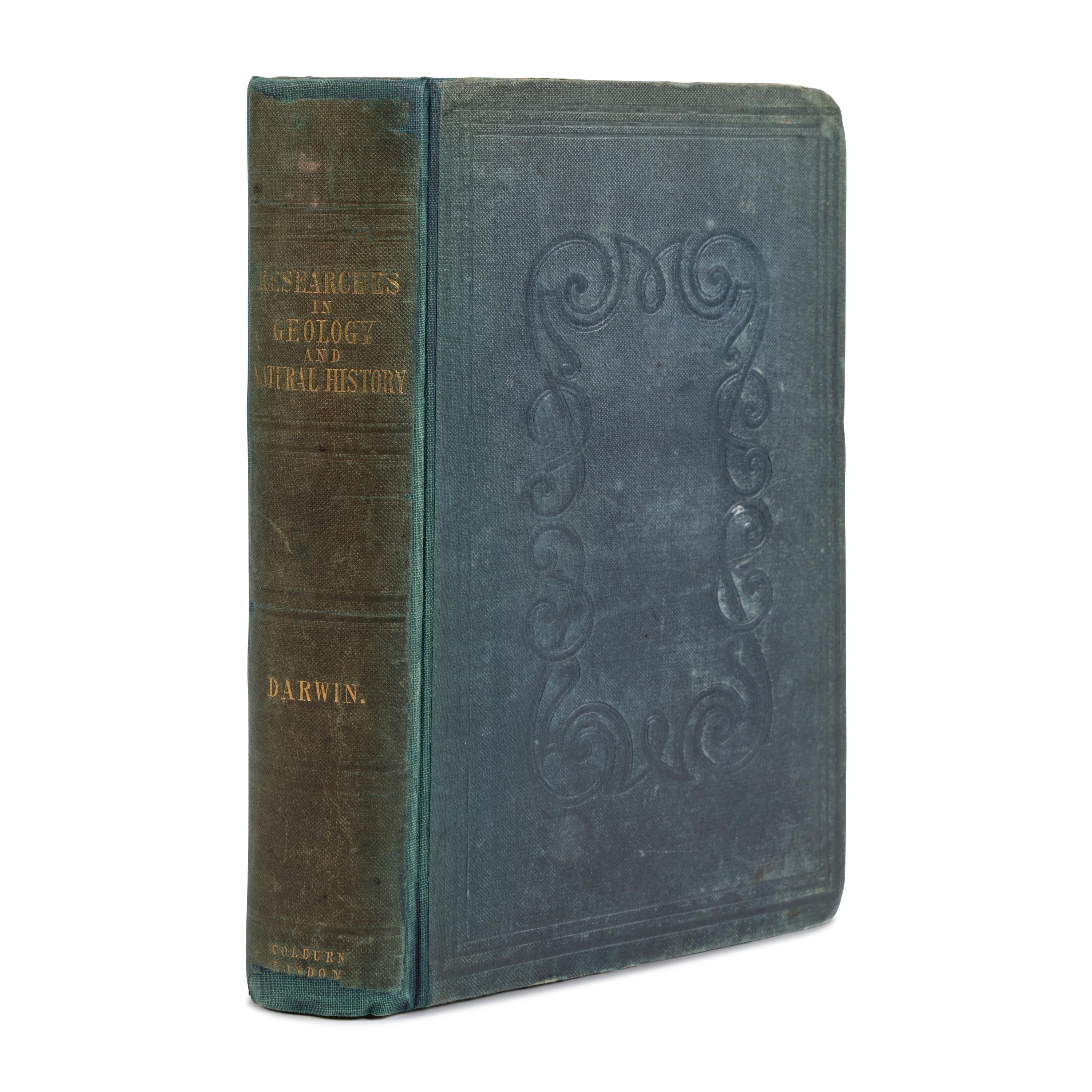 Darwin, Charles (1809-1882). Journal of Researches into the Geology and Natural History of the various countries visited by H.M.S. Beagle, under the command of Captain Fitzroy, R.N. from 1832 to 1836 . London: Henry Colburn, 1839.