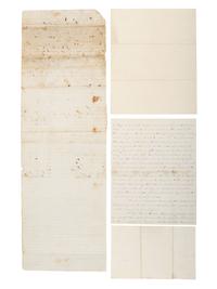 [CIVIL WAR]. Small archive related to Lt. Col. Joseph R. Mitchell, 98th Ohio Volunteer Infantry, including a letter describing a skirmish near Chickamauga Station as part of the Chattanooga-Ringgold Campaign. "Chattanooga, Tenn.," 25 December 1863.