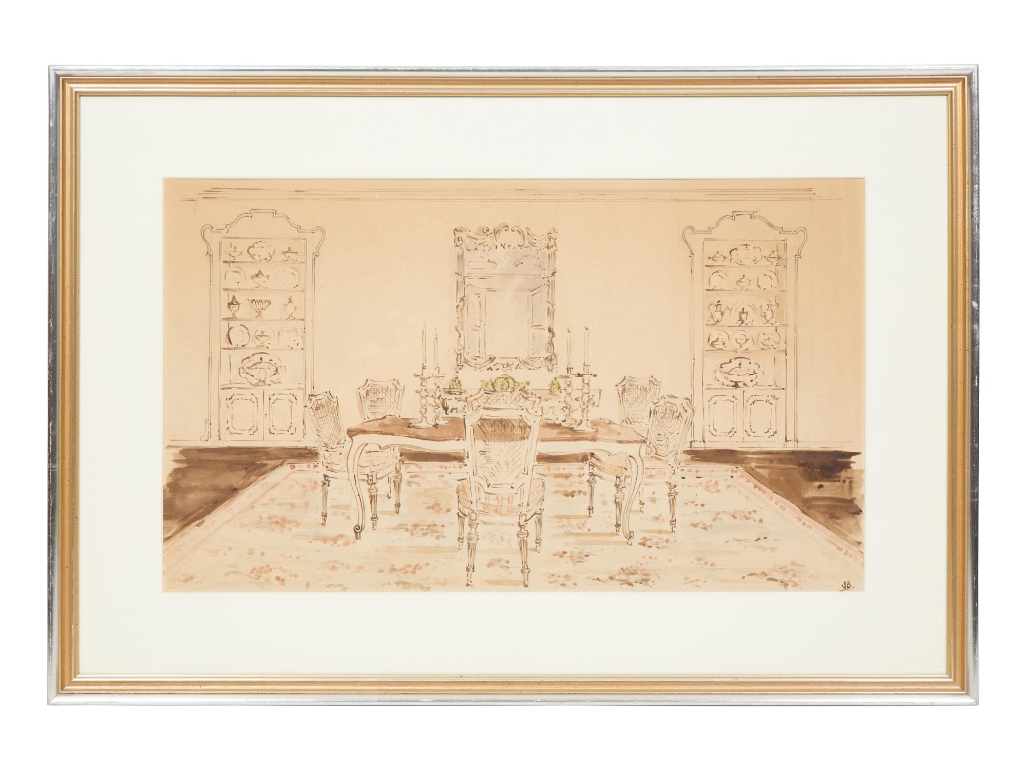 Residence of Mrs. Wm J. Reid (Issy) Studies (a group of four works)