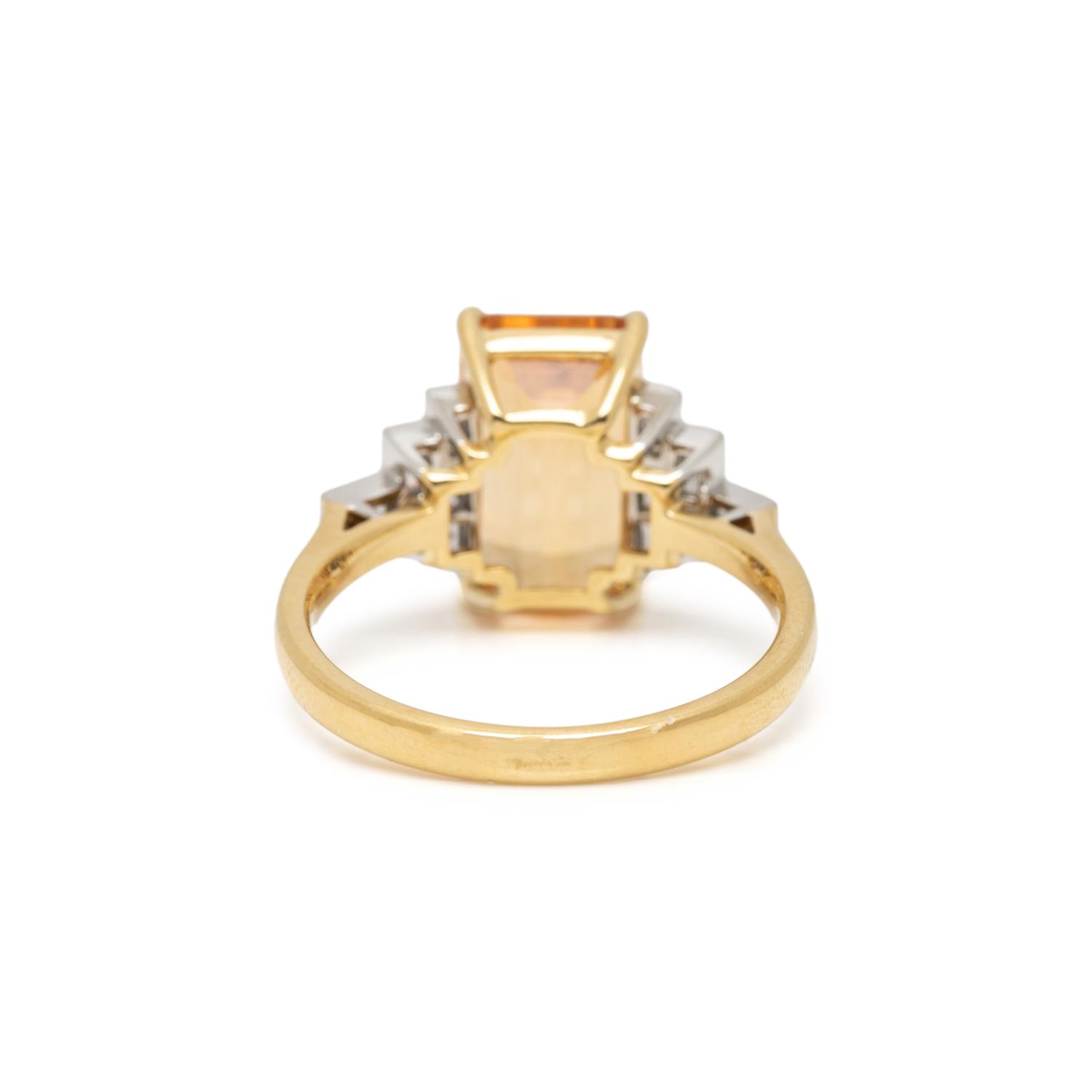 TOPAZ AND DIAMOND RING