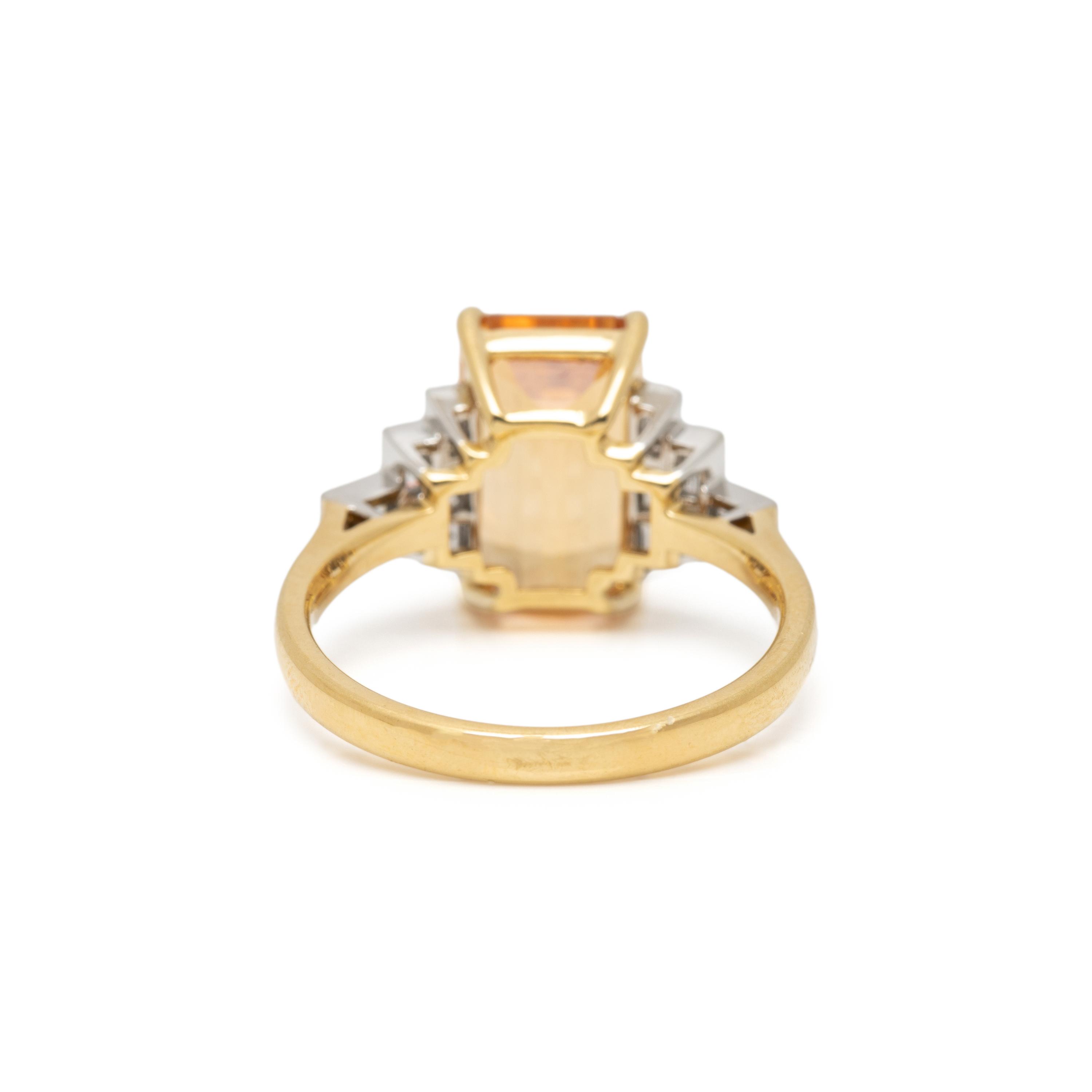 TOPAZ AND DIAMOND RING