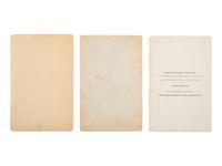 [NATIVE AMERICANS]. 3 cabinet cards of Native American subjects, incl. Chief Gall, Hunkpapa leader who participated at the Battle of Little Bighorn.