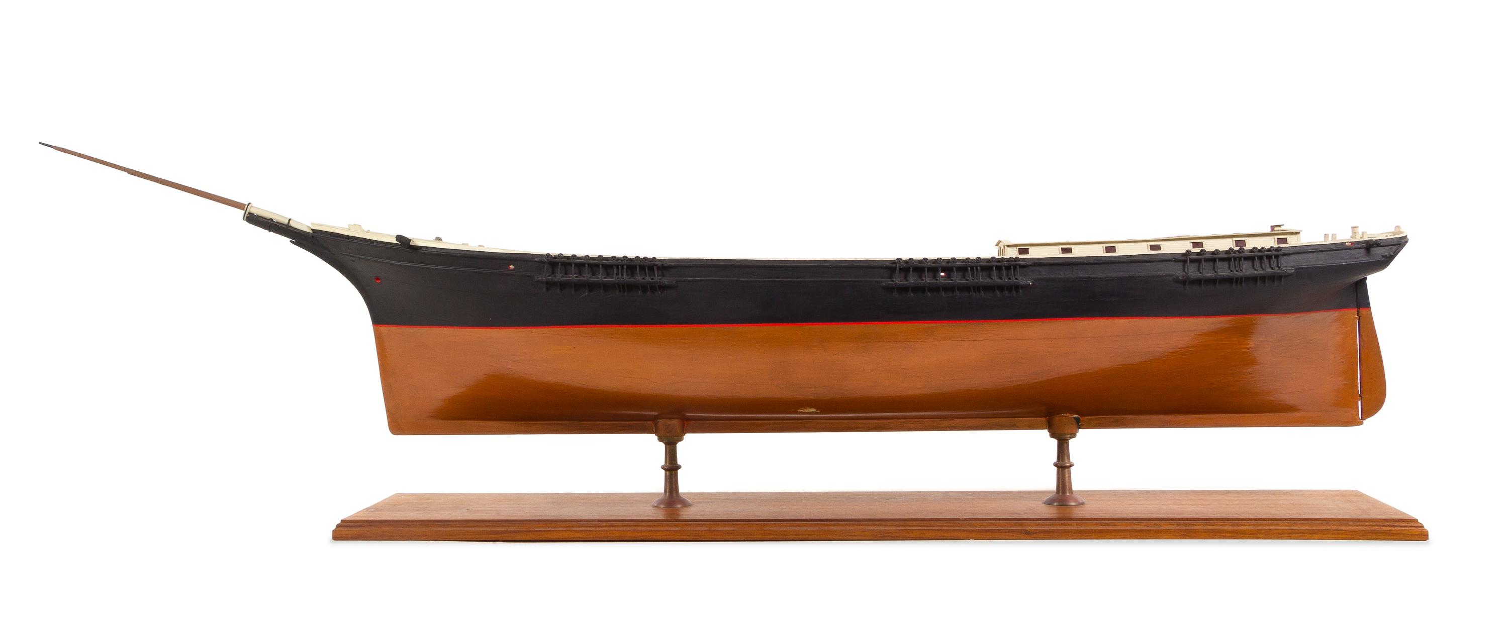 A Model of a Young Mechanic Clipper Ship Height of model 19 1/2 x length 66 inches.