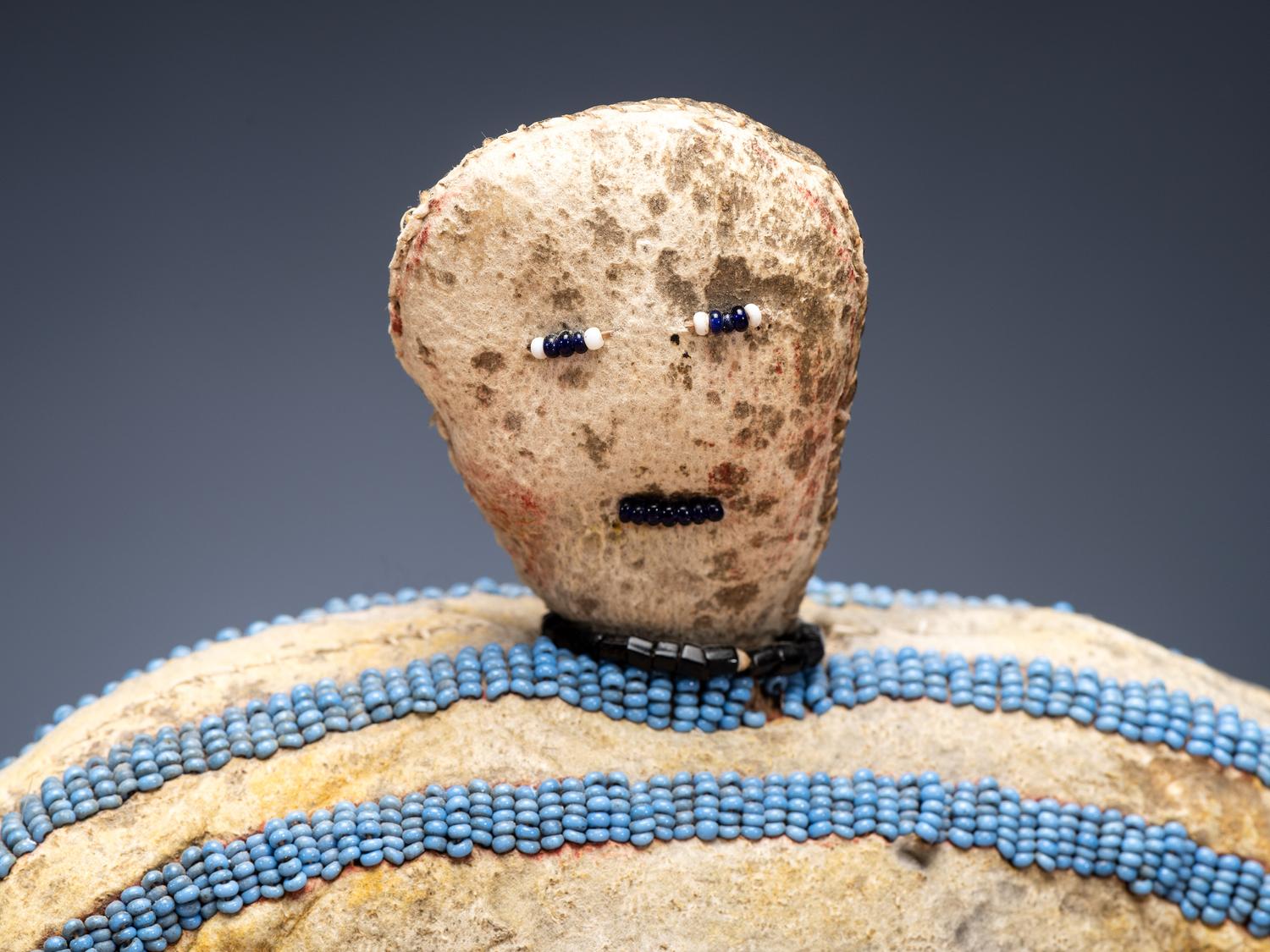 Sioux Beaded Hide Doll
