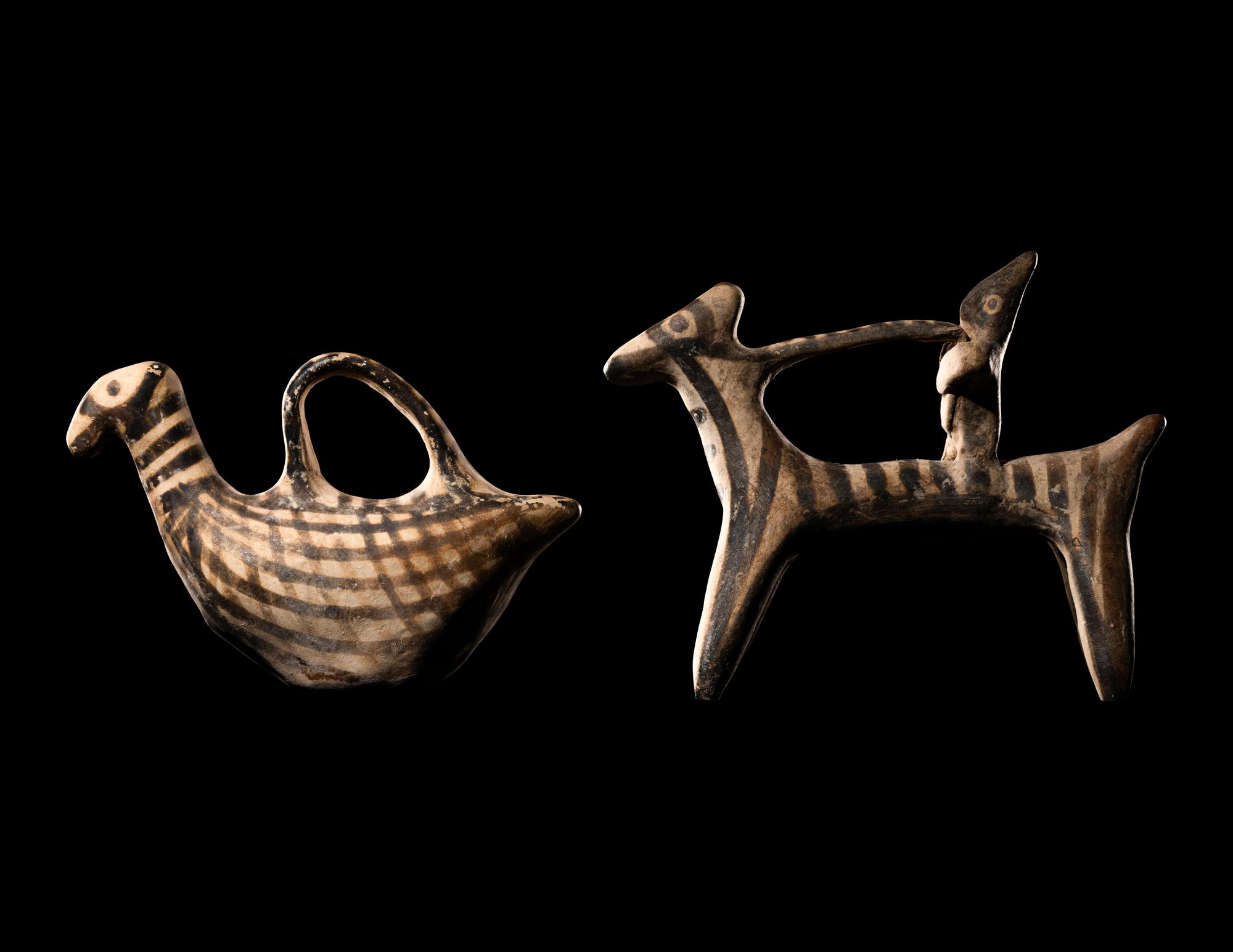 Two Mycenaean Terracotta Figures