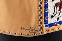 Pictorial Beaded Leather Vest