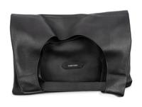 TOM FORD, BLACK LEATHER CONVERTIBLE TOTE