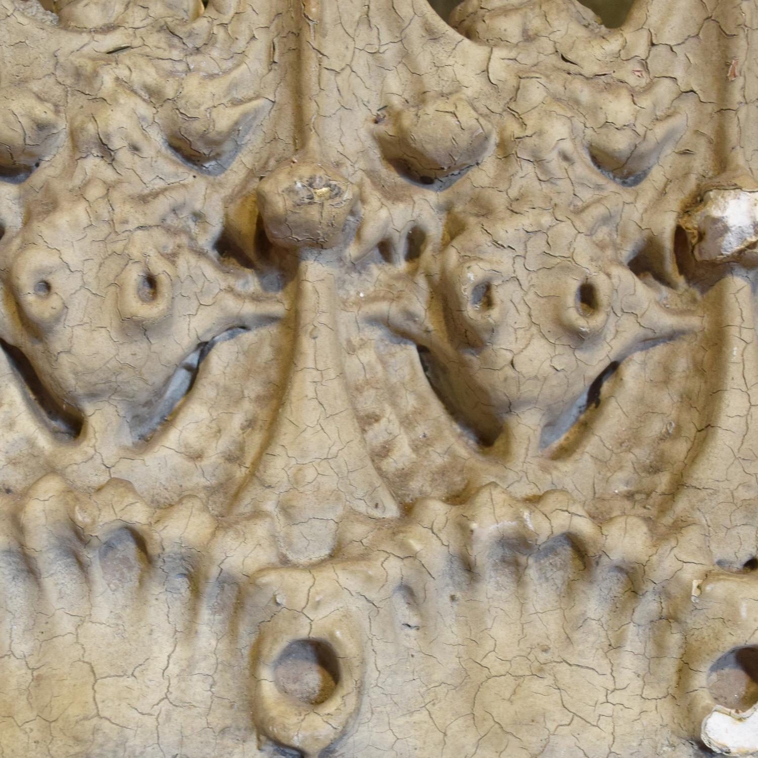A Louis Sullivan Designed Plaster Fragment from the Auditorium Building 17" W x 4" D x 12.5" H — United States, 1890