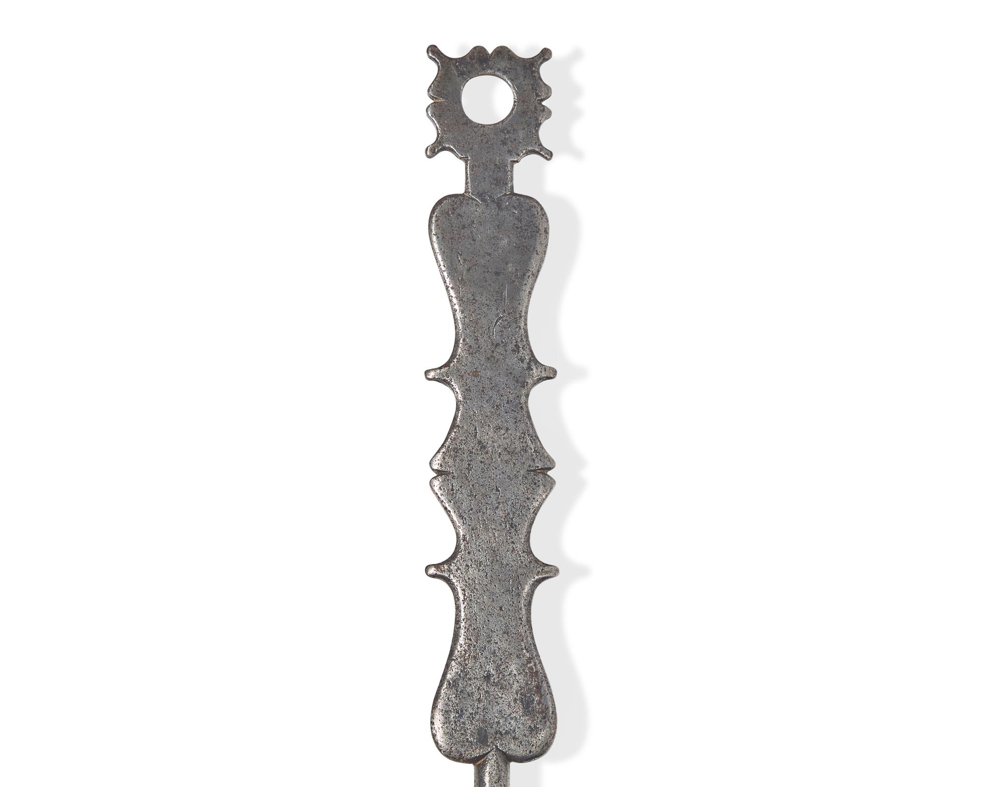 An Assorted Group of Six Wrought Iron Kitchen and Fireplace Accessories