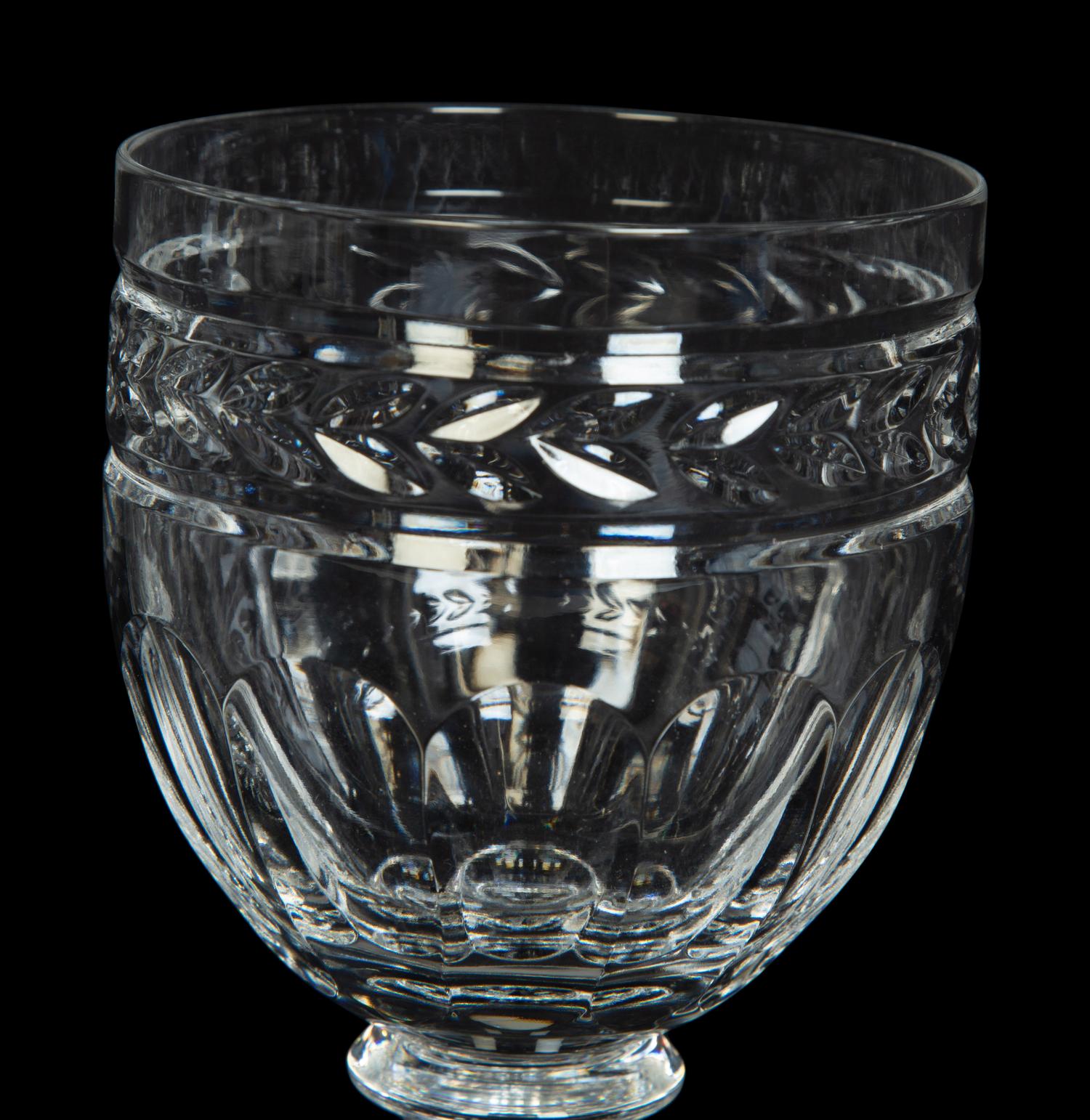 A Set of Nine Waterford Marquis Glasses with Six Others