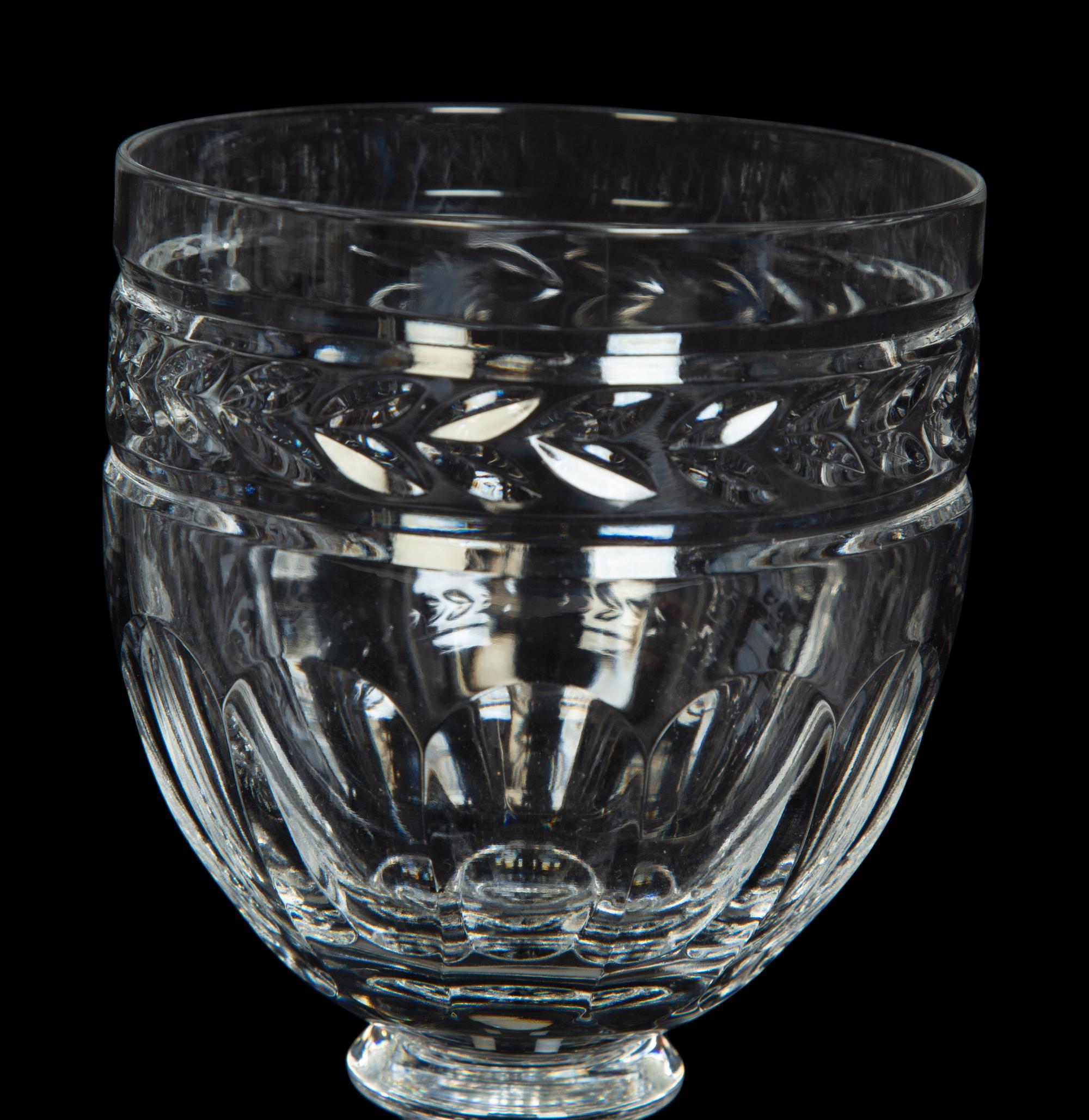 A Set of Nine Waterford Marquis Glasses with Six Others
