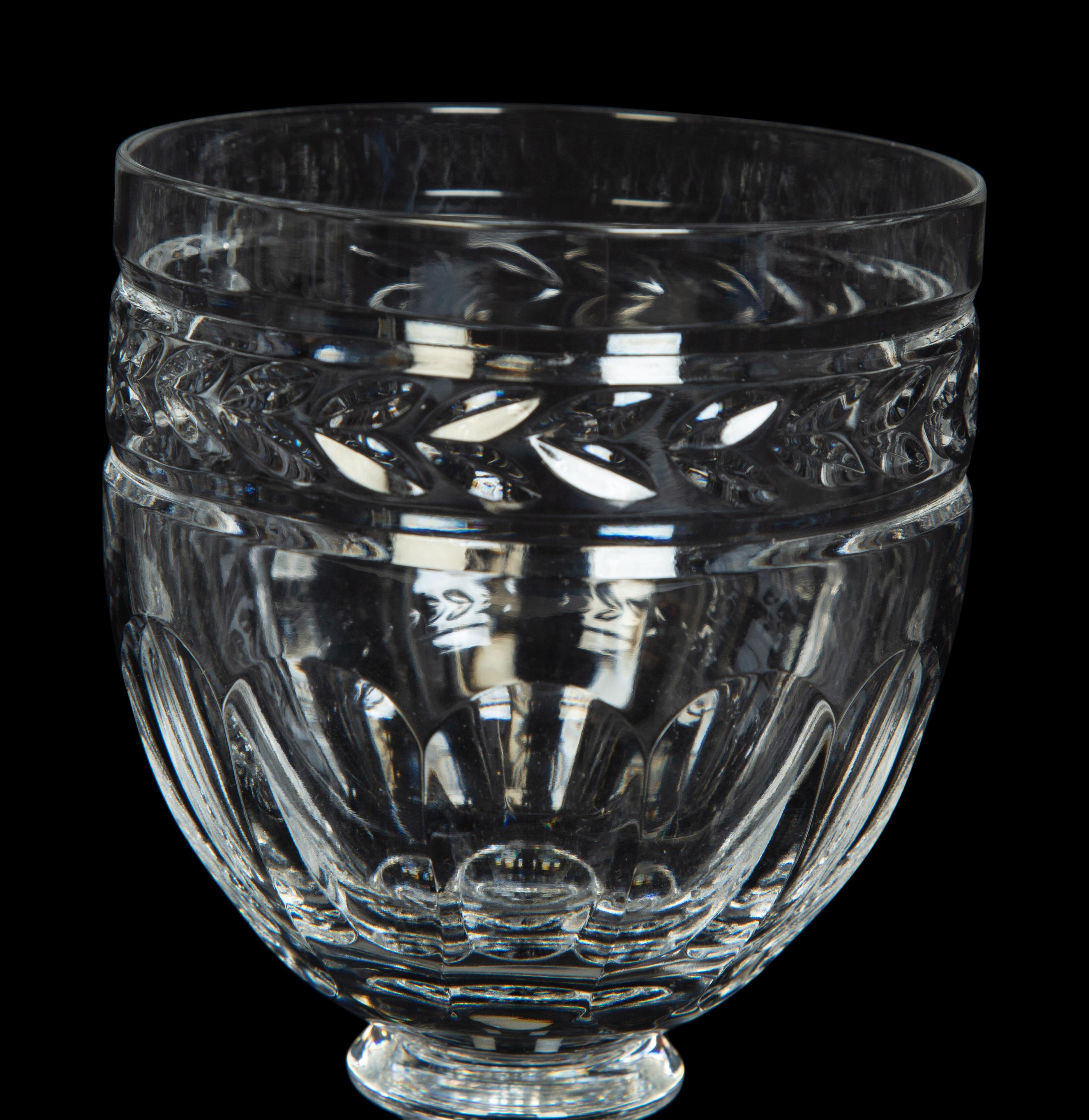 A Set of Nine Waterford Marquis Glasses with Six Others