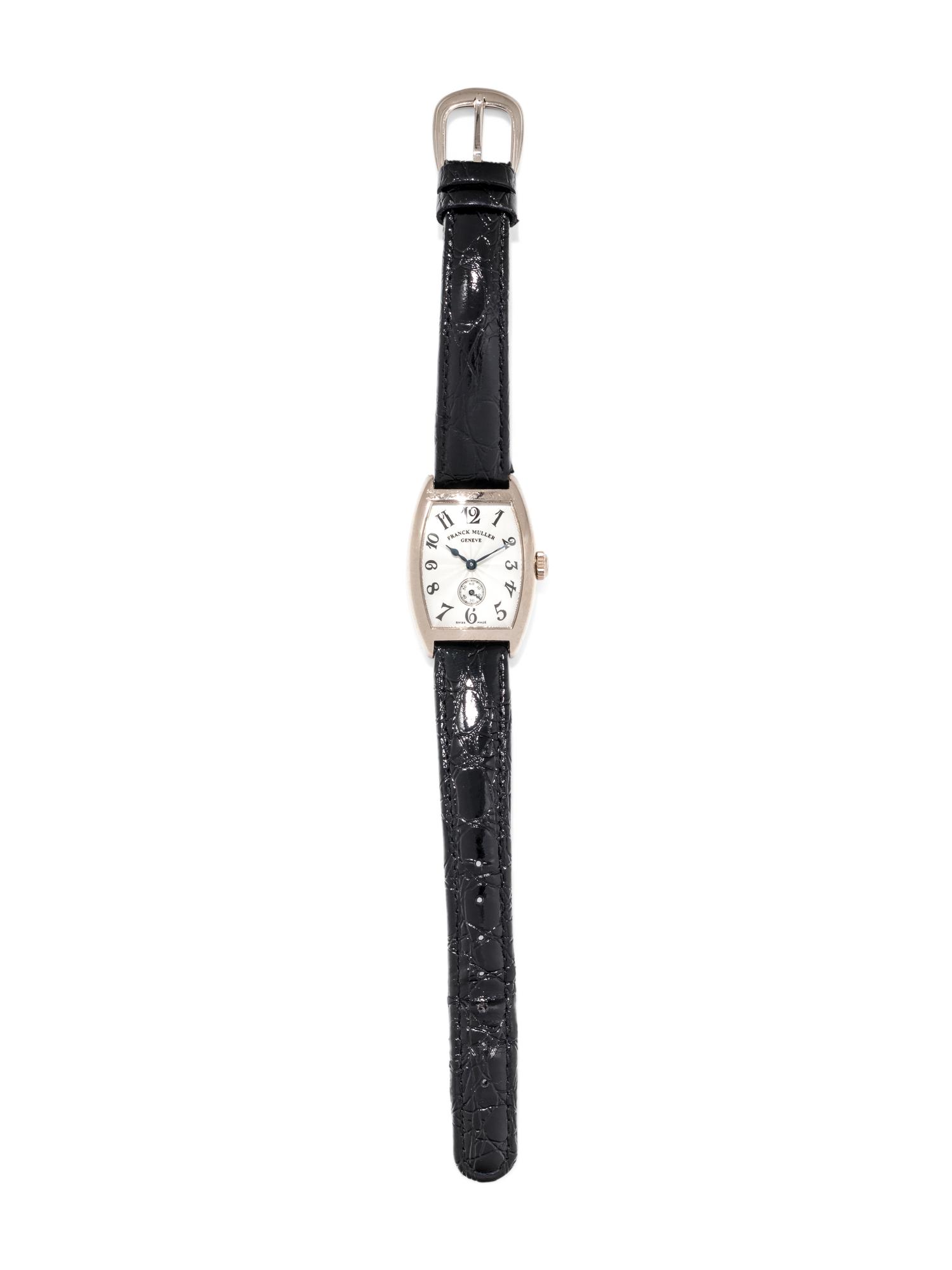 FRANCK MULLER, 18K WHITE GOLD REF. 1752 S6 'CINTREE CURVEX' WRISTWATCH