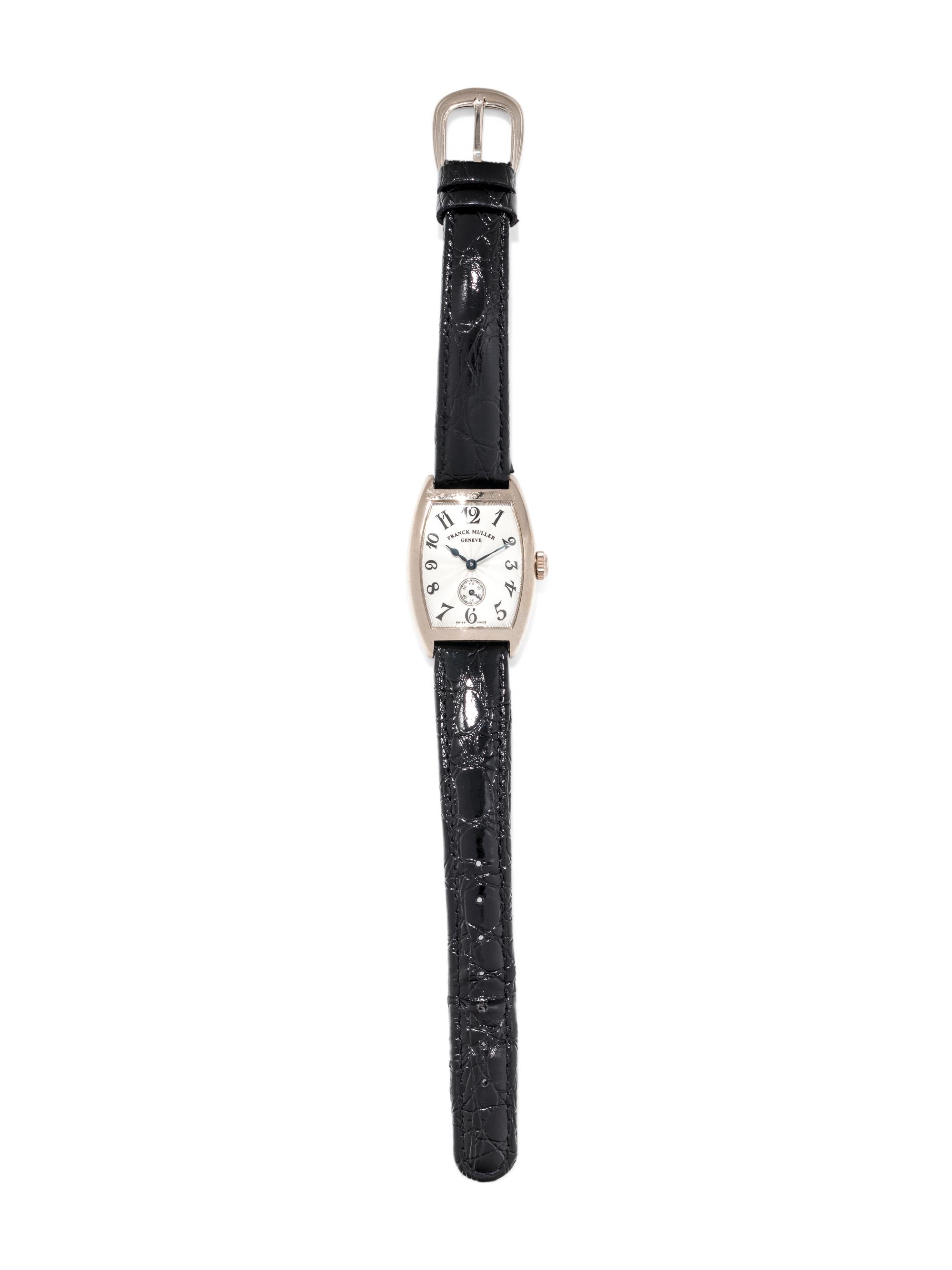 FRANCK MULLER, 18K WHITE GOLD REF. 1752 S6 'CINTREE CURVEX' WRISTWATCH