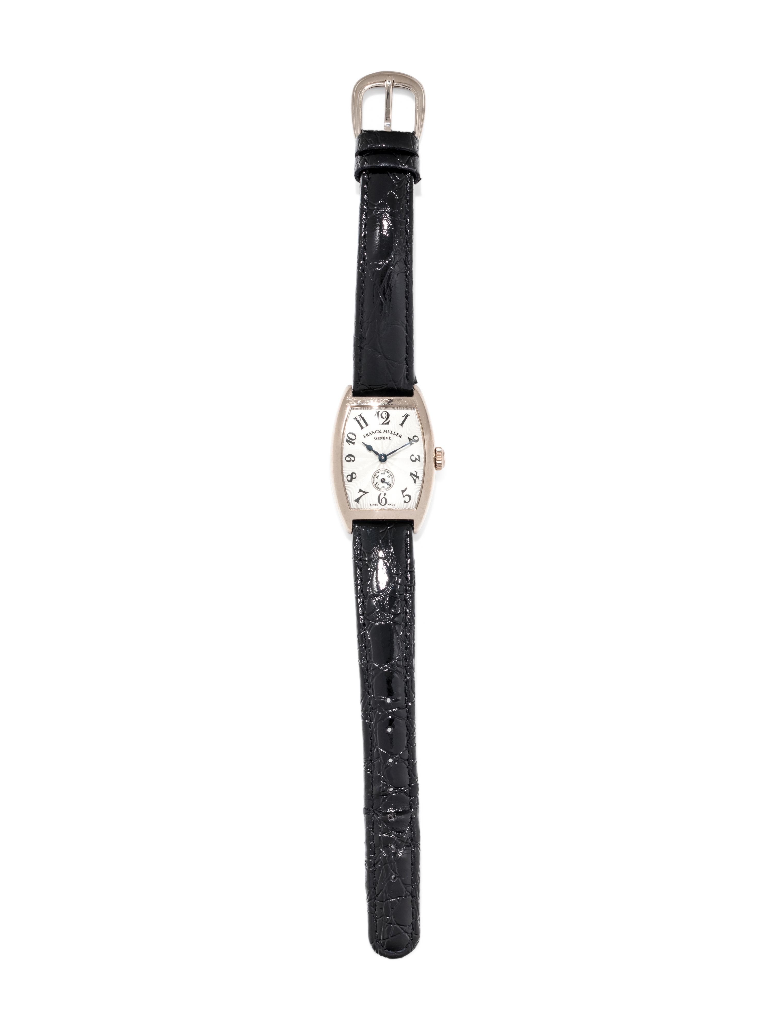 FRANCK MULLER, 18K WHITE GOLD REF. 1752 S6 'CINTREE CURVEX' WRISTWATCH