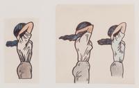 Untitled (Tying Up Hair) , c. 1970 (a pair of works)