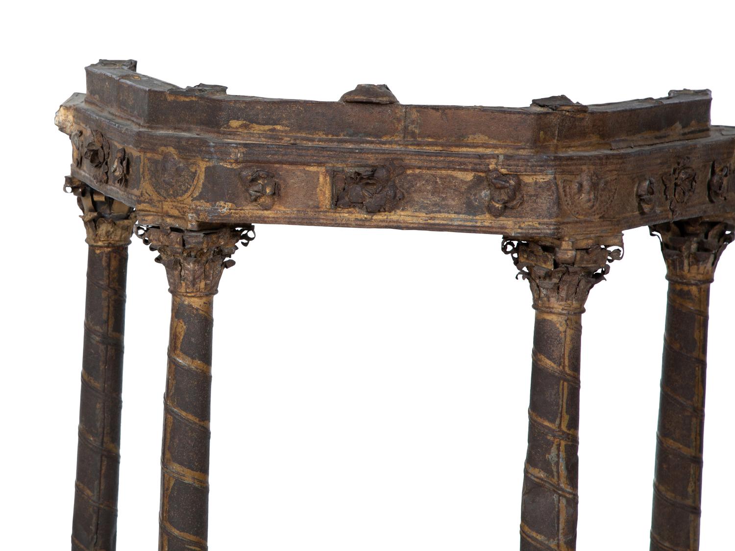 A Continental Patinated Pressed Metal Folly Model — 19TH CENTURY