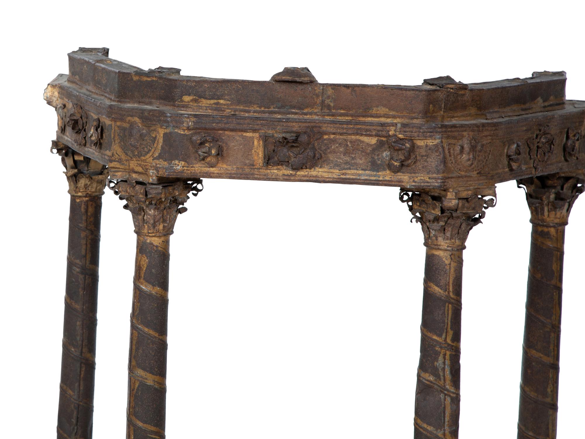 A Continental Patinated Pressed Metal Folly Model — 19TH CENTURY