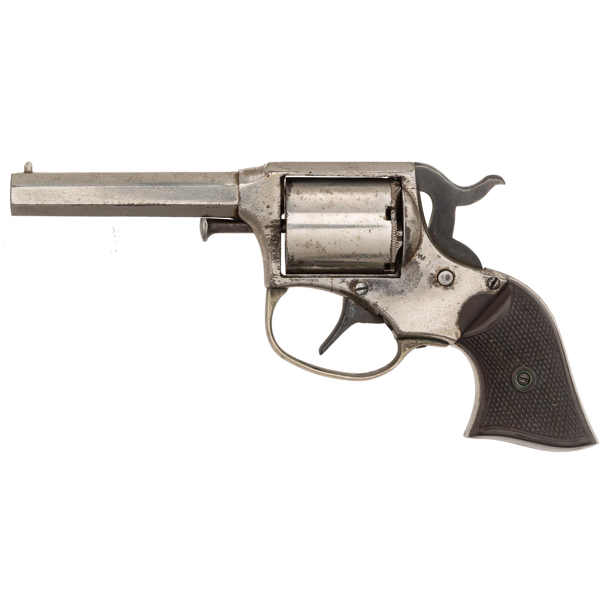 Nickel Remington Rider Pocket Revolver .32RF Factory Conversion