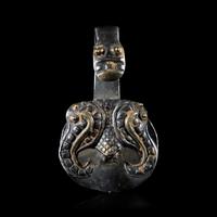 Three Chinese Metal Garment Hooks, Warring State Period-Han Dynasty 戰國-漢 帶 鉤 三件
