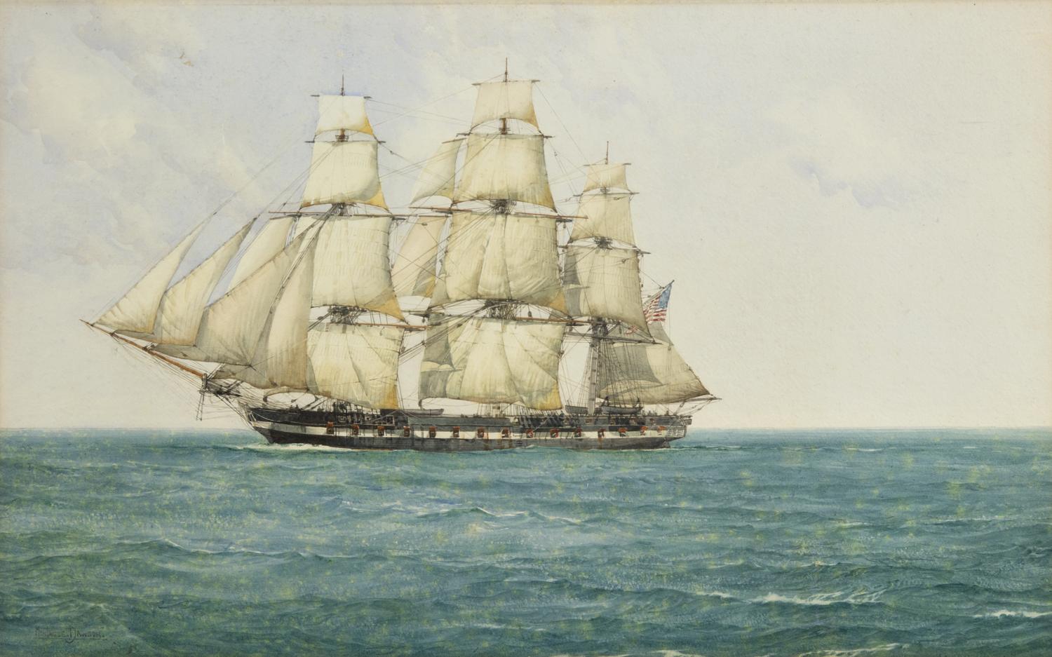 USS Constitution (Old Ironsides) , 1950