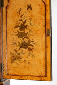 A George II Style Chinoiserie Lacquered Secretary Bookcase