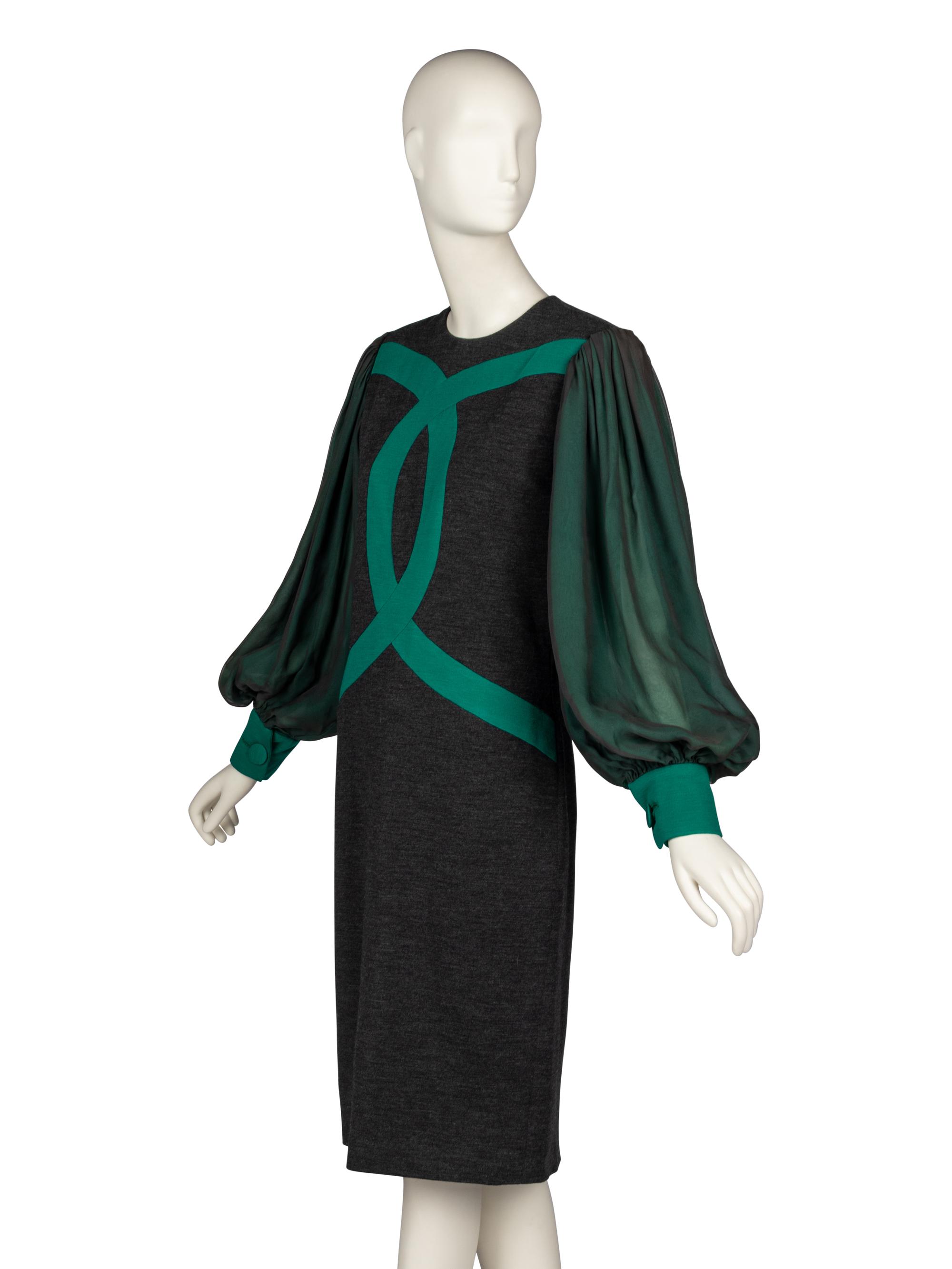 Galanos, Wool Dress