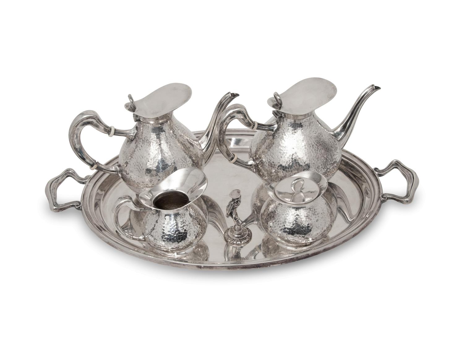 A Peruvian Silver Tea and Coffee Service