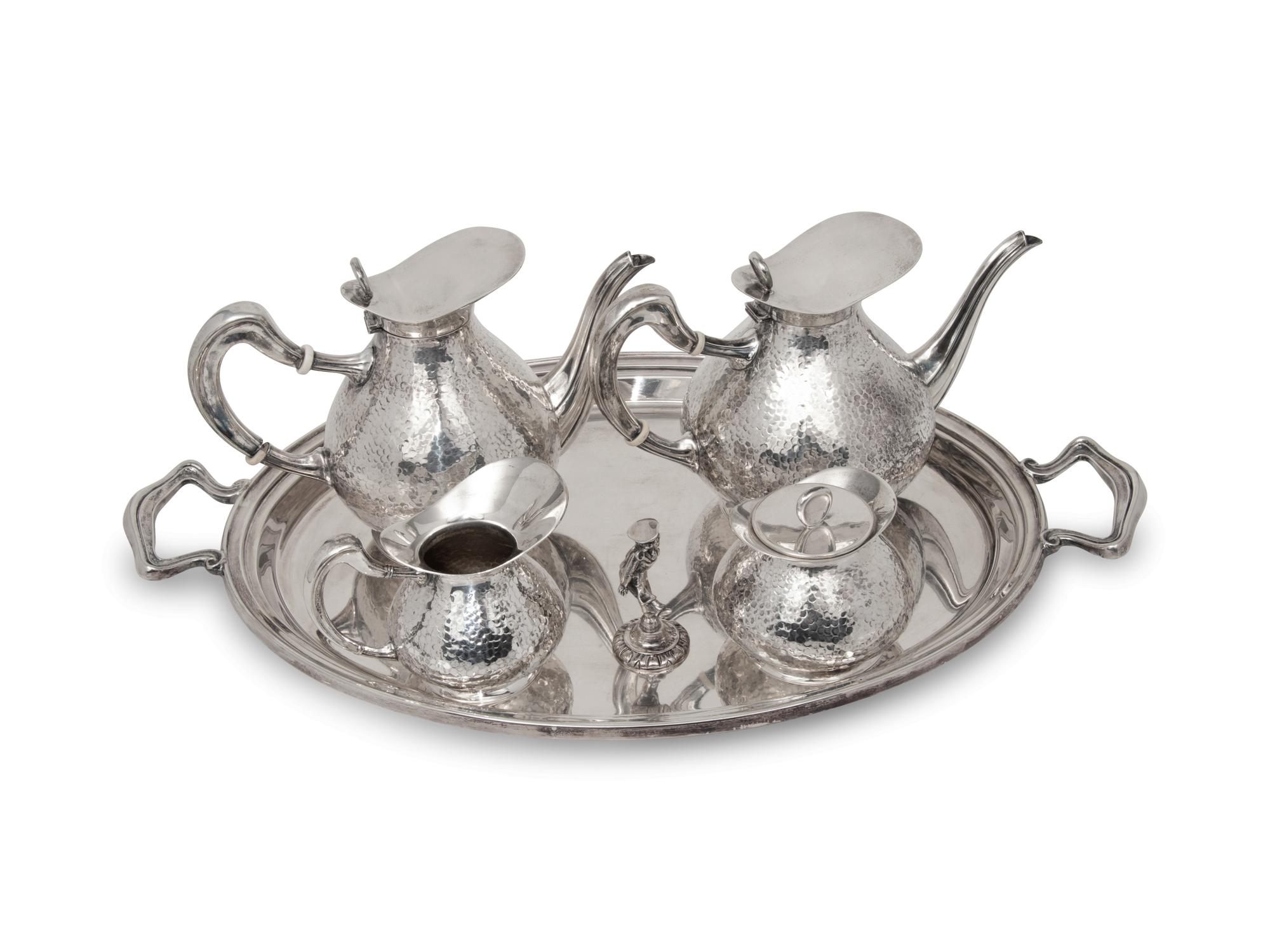A Peruvian Silver Tea and Coffee Service