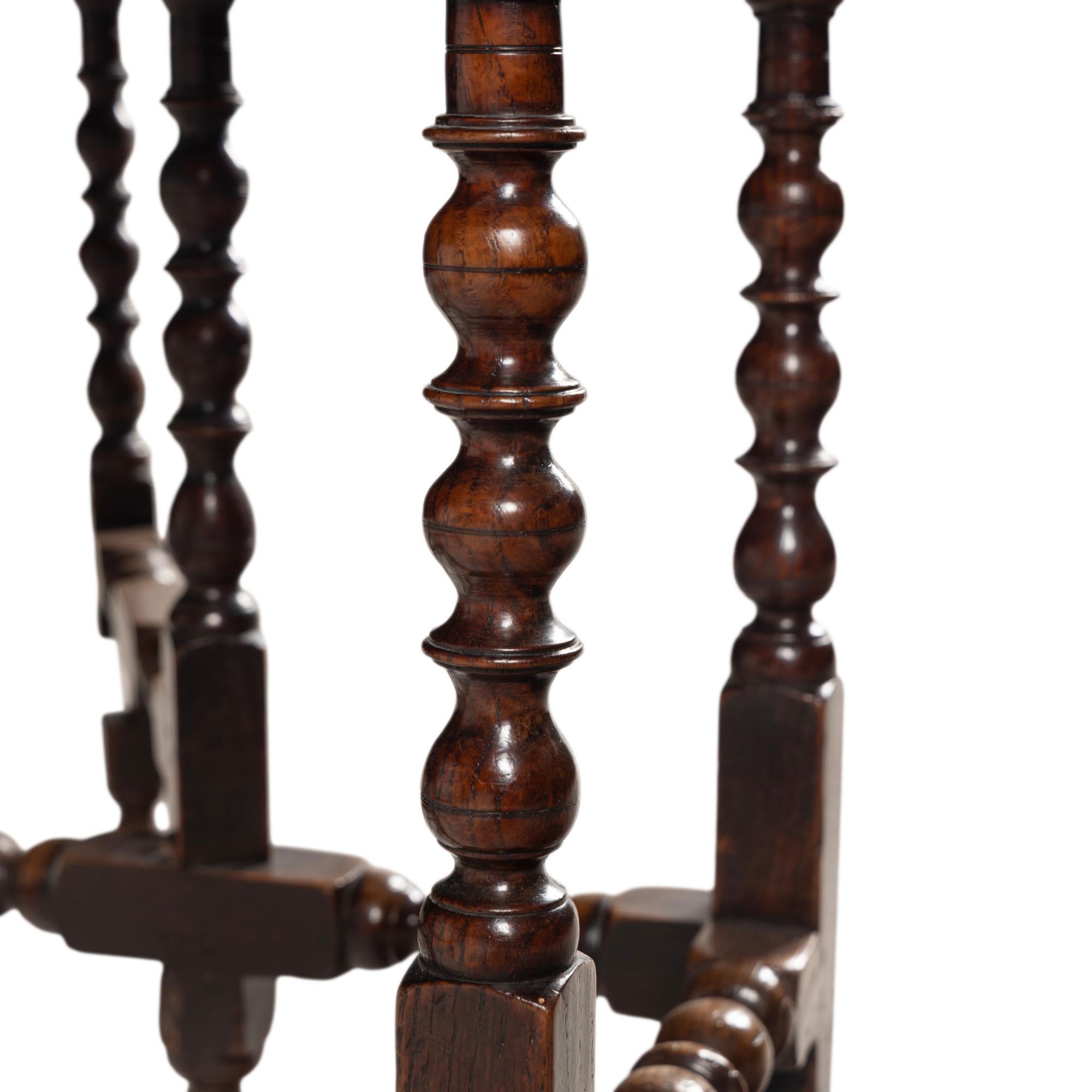 An English Oak Dropleaf Table