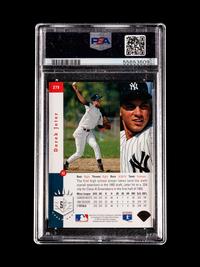 A 1993 Upper Deck SP Foil Derek Jeter Rookie Baseball Card No. 279, PSA 7 NM