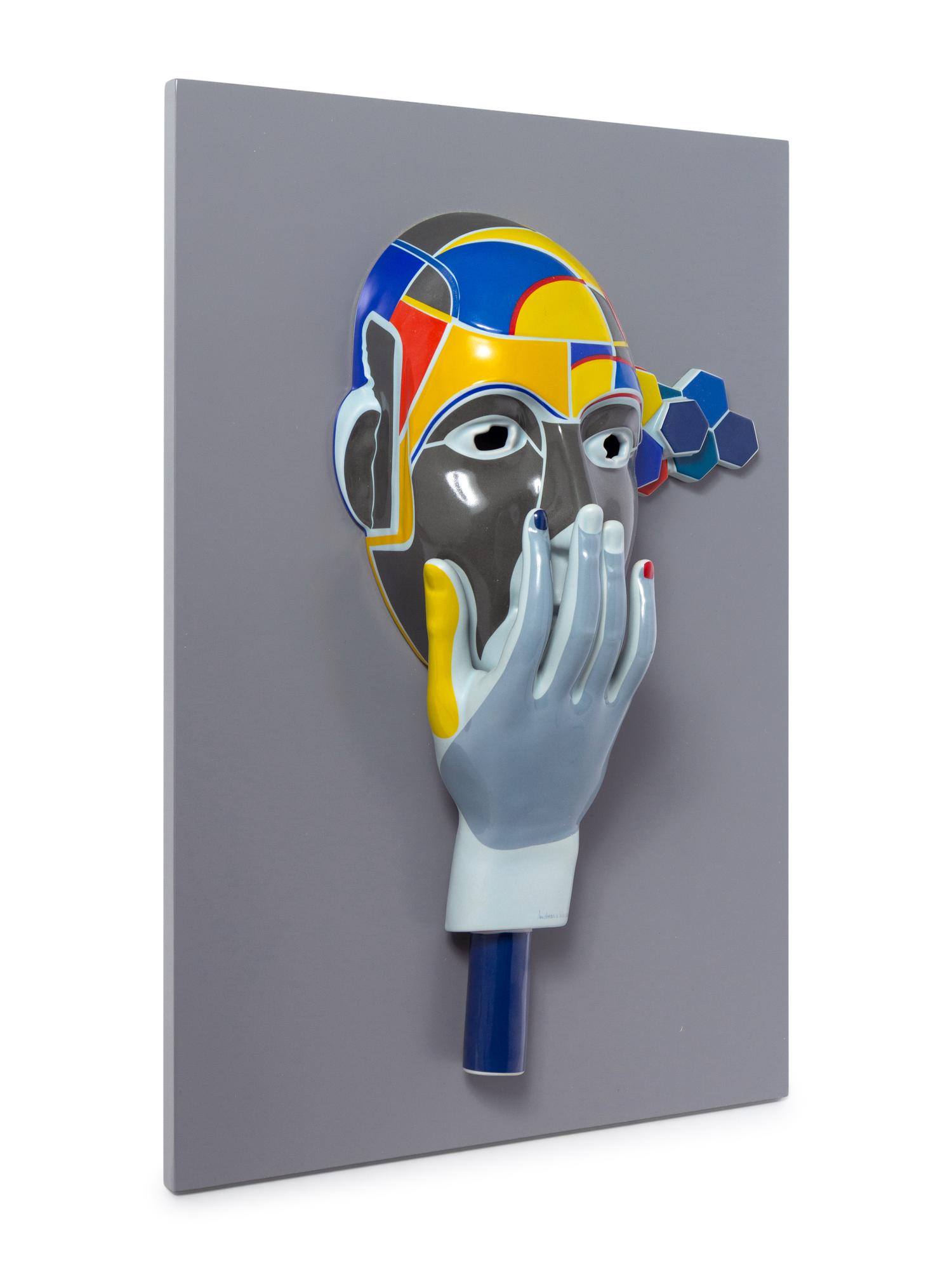 Maske Nr. 6 Plaque, 1991 edition 299/111 Rosenthal Studio Line, Germany