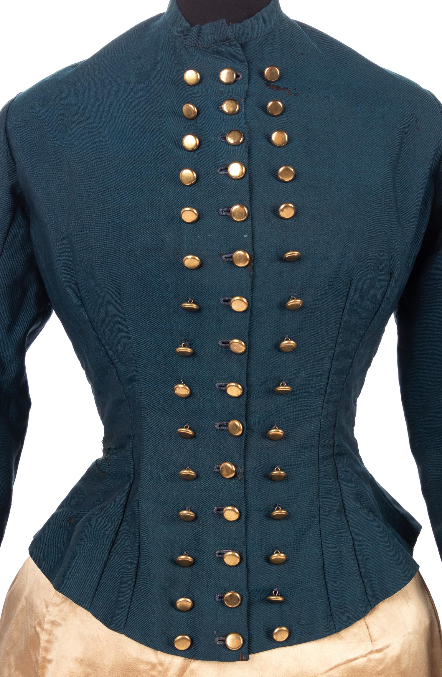 Women's Riding Bodice & Matching Hat, 1880s