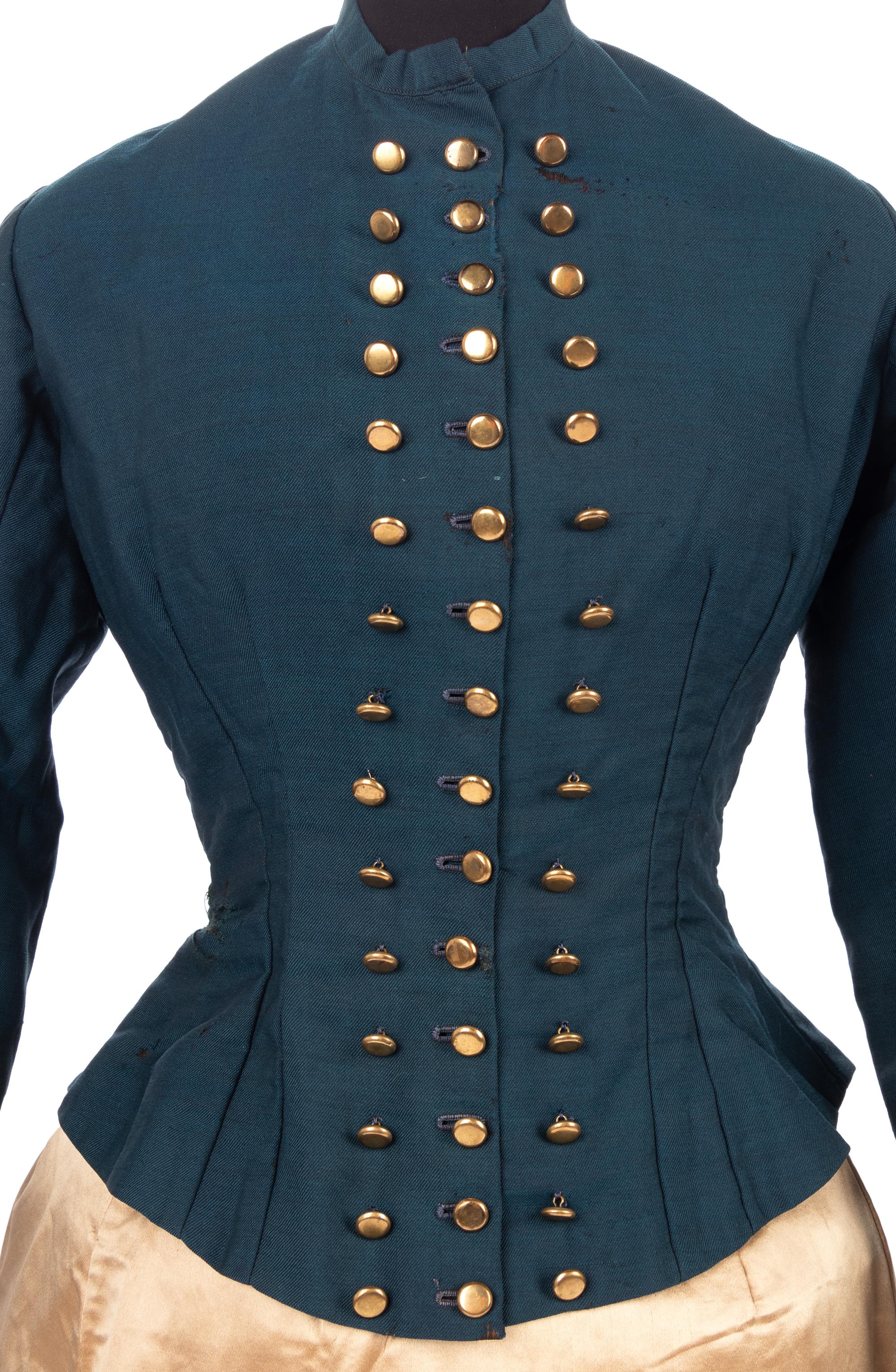 Women's Riding Bodice & Matching Hat, 1880s