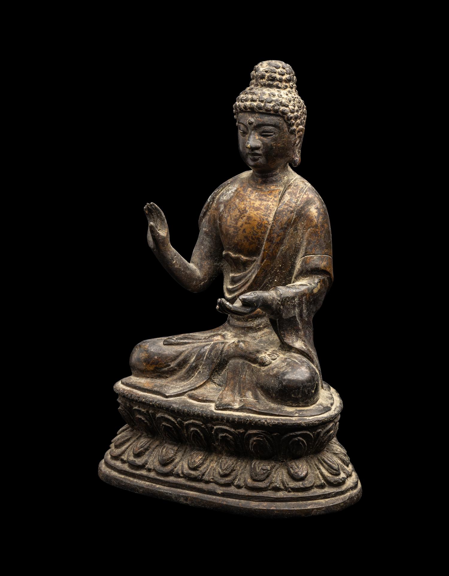 A Chinese Parcel Gilt Bronze of Buddha