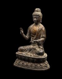 A Chinese Parcel Gilt Bronze of Buddha