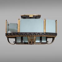 Art Deco Chicago, c. 1929 — Bronze and Glass Lighting Fixture From the Palmolive Building