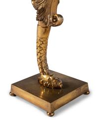 A Neoclassical Style Gilt Bronze Marble-Top Side Table